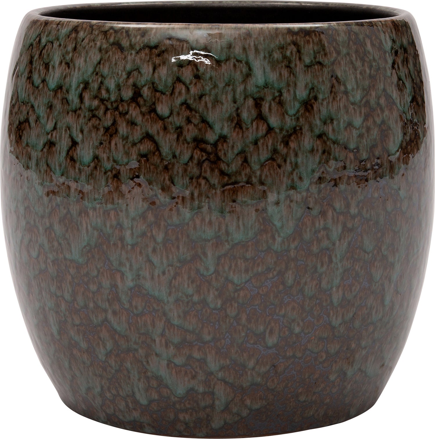 Intratuin bloempot Braz groen D 28 H 28 cm
