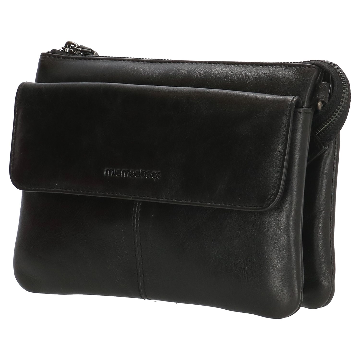 Micmacbags Porto Crossbody Tas zwart