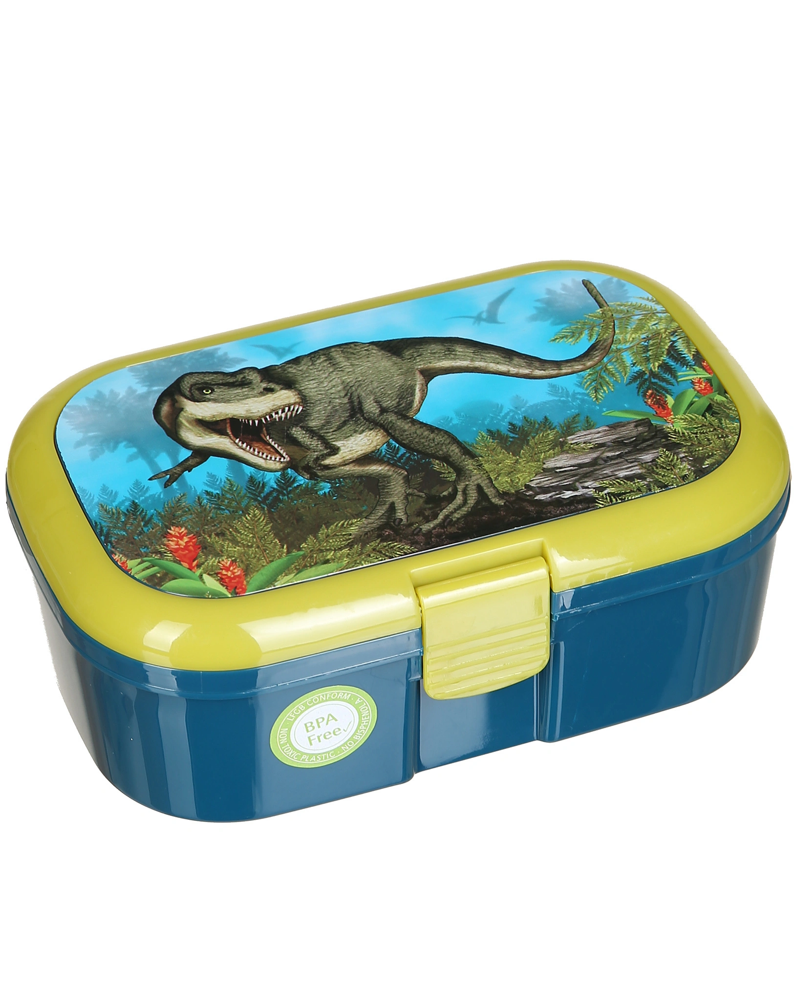 Brotdose TAPIRELLA T-REX in dunkelblau/grün