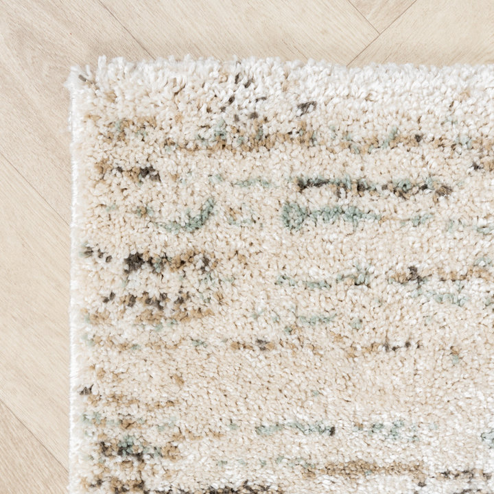 Hoogpolig vloerkleed - Blend Creme/Blauw | Klassiek