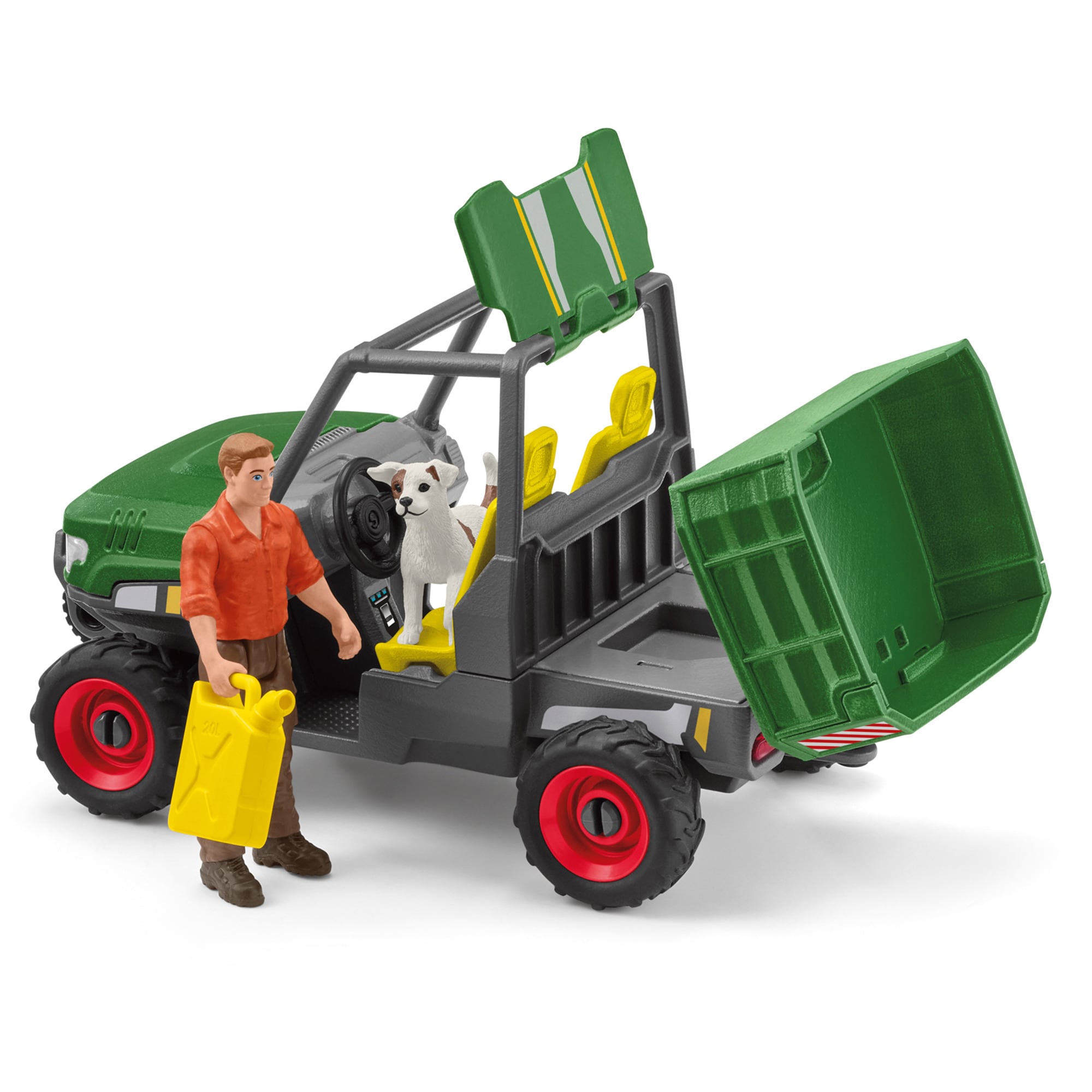Schleich Spielfigur Farm World Waldbauer mit Fahrzeug