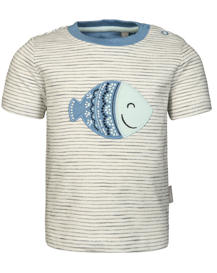 T-Shirt SUMMER DAY gestreift in weiß