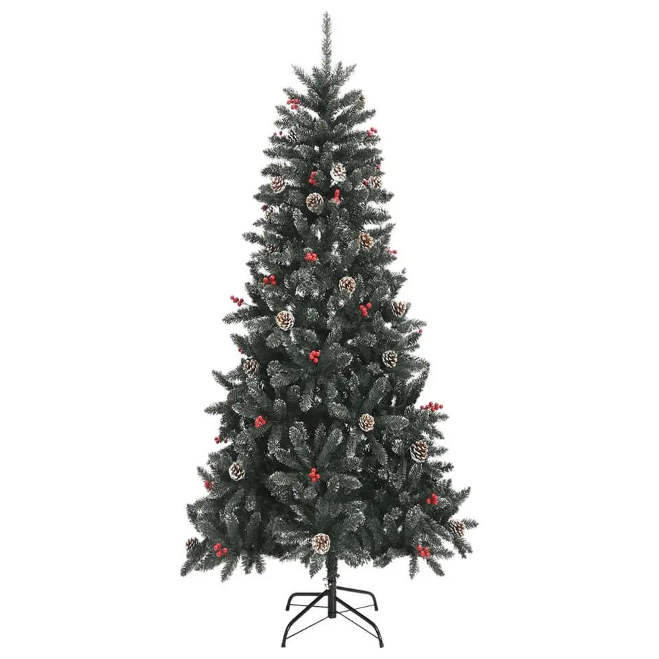 vidaXL kerstboom met standaard 240 cm PVC groen