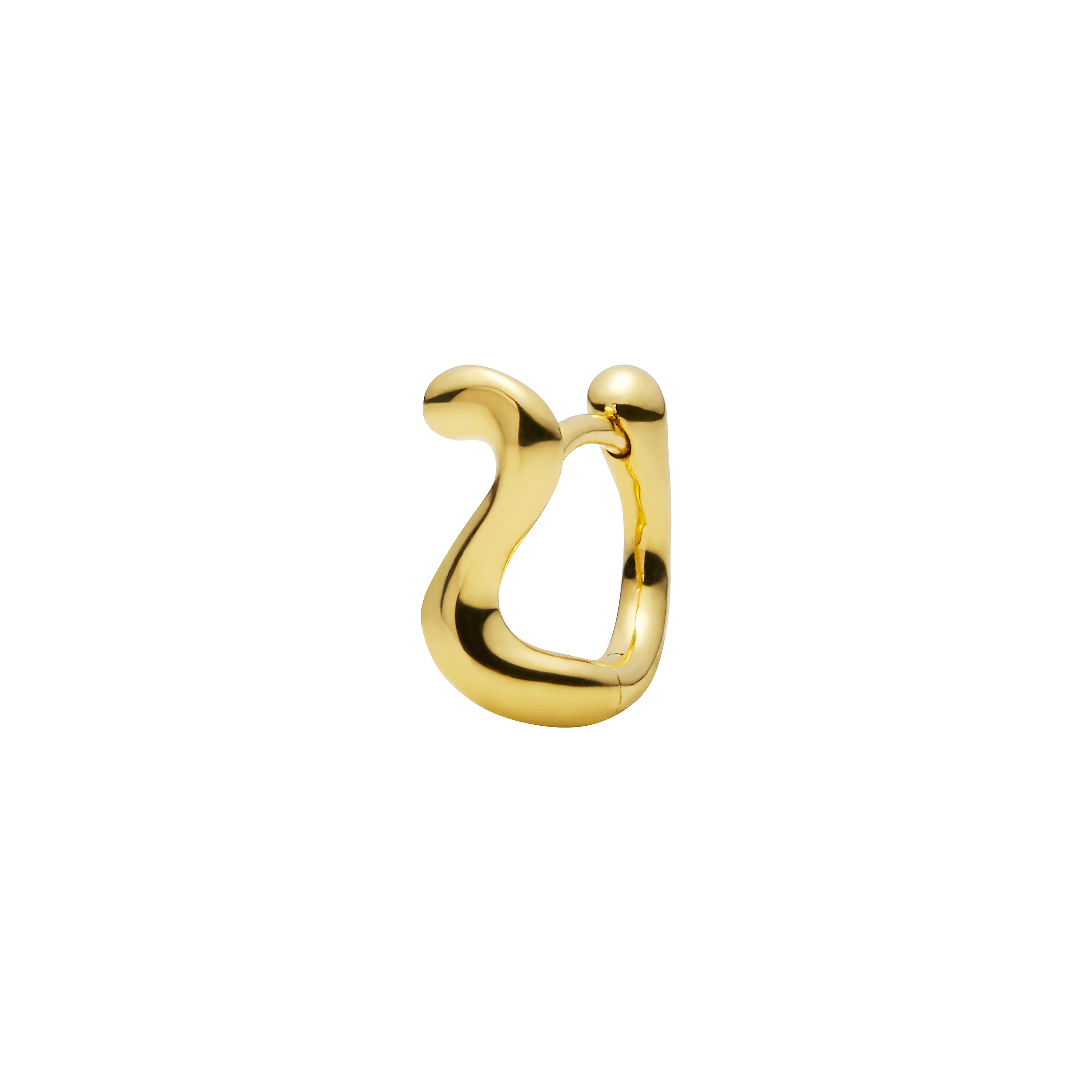 Maria Black  Lotus 7 Huggie hoop - forgyldt
