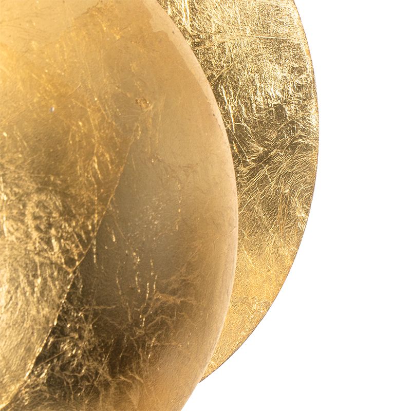 Moderne wandlamp goud rond 20cm - Sunrise