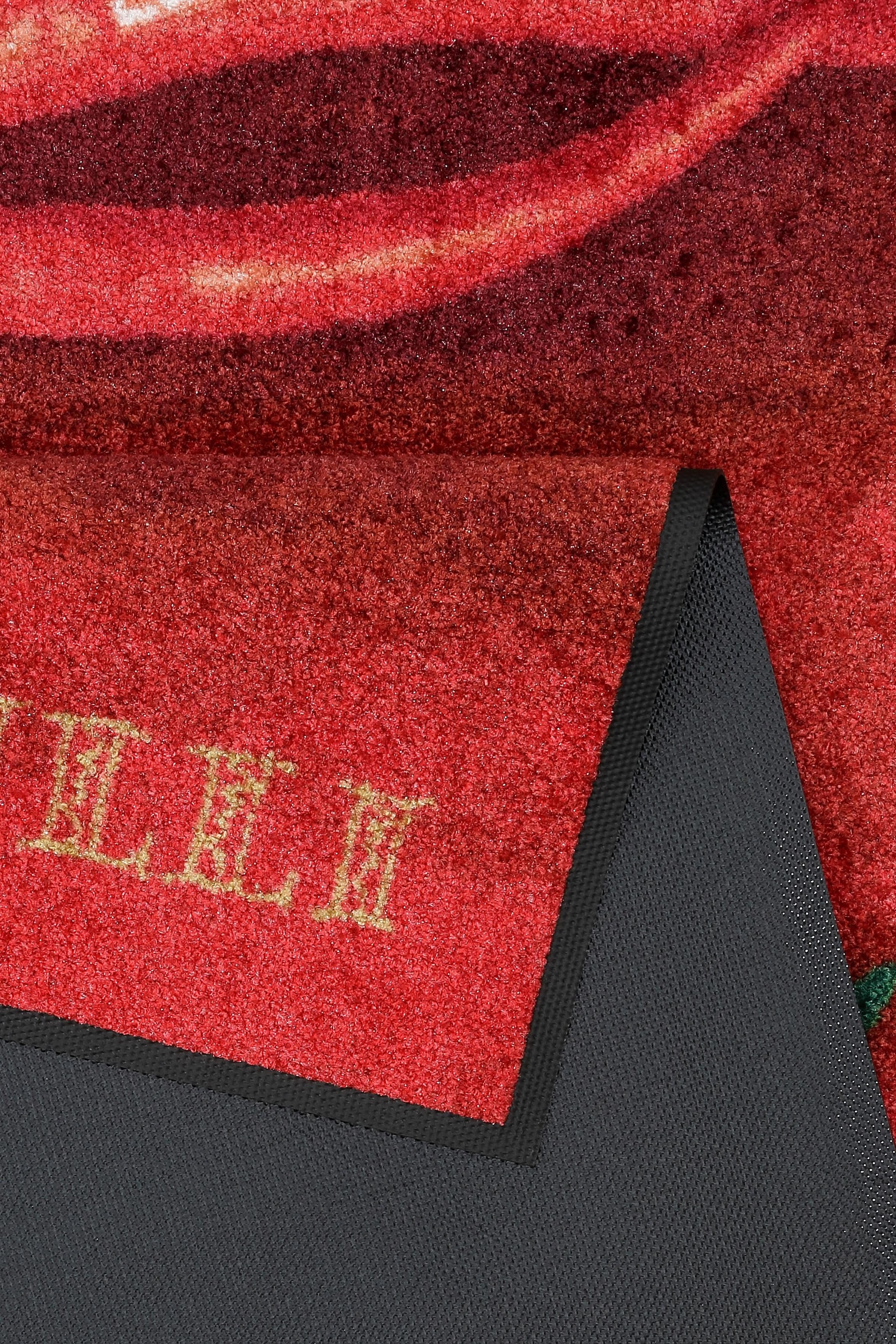 wash+dry by Kleen-Tex Küchenläufer »Hot Chili« rechteckig 7 mm Höhe Motiv Chilli, rutschhemmend, In- und Outdoor geeignet, waschbar, Küche