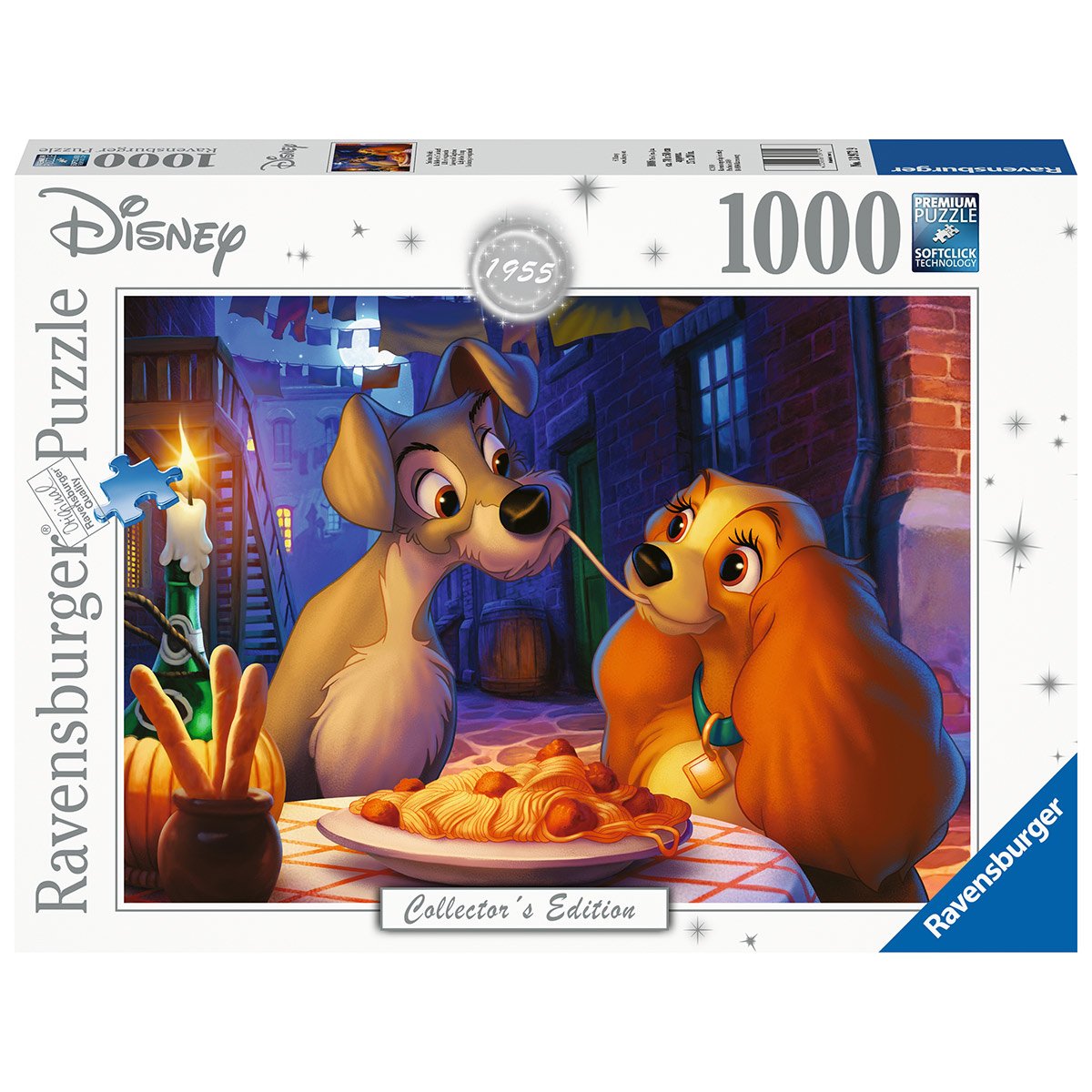 Puzzle 1000 pièces - La Belle et le Clochard