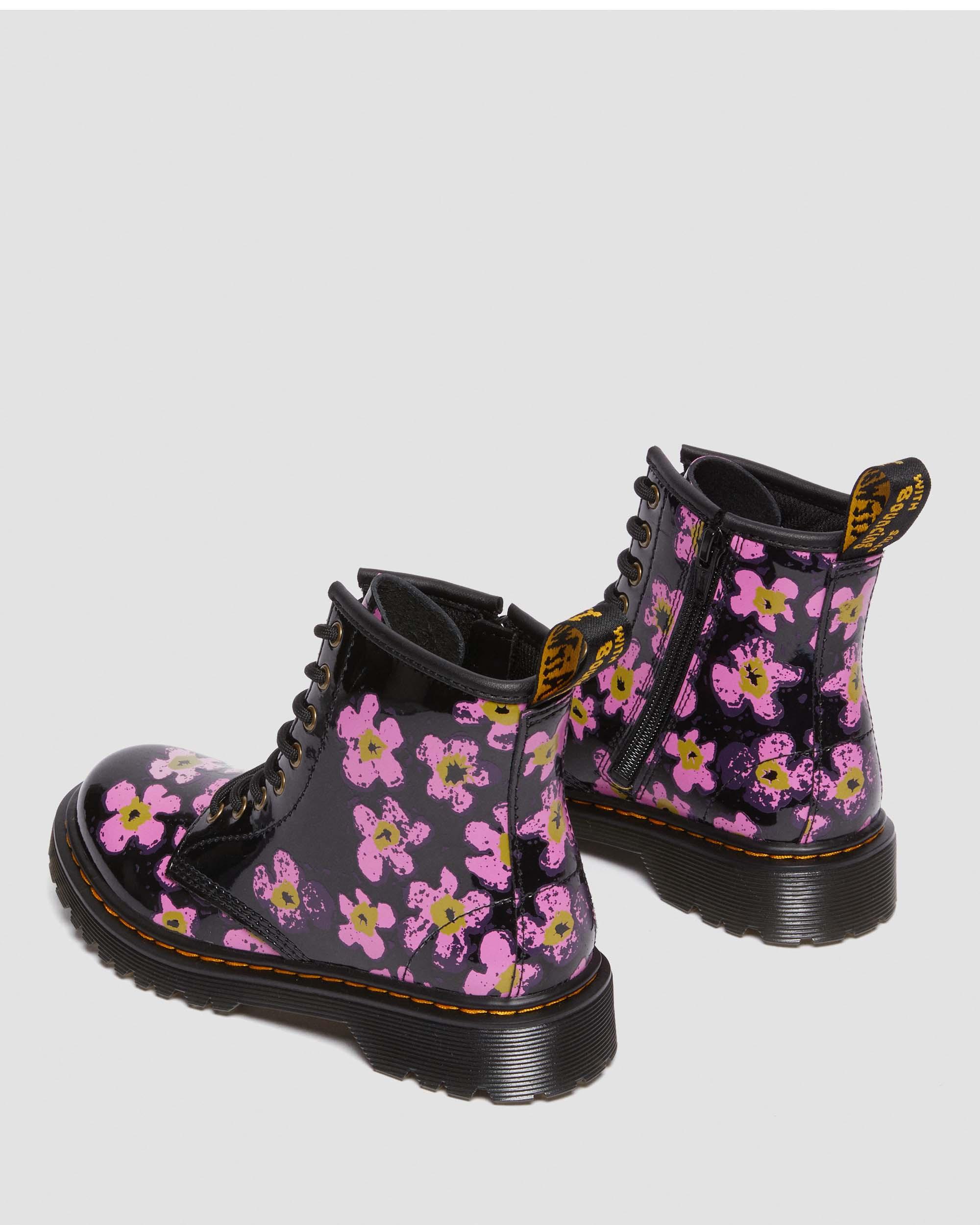Junior 1460 Pansy Patent Leather Lace Up Boots
