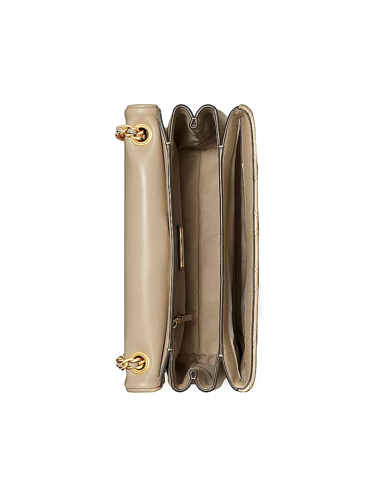 TORY BURCH Ledertasche - Umhängetasche FLEMING  creme