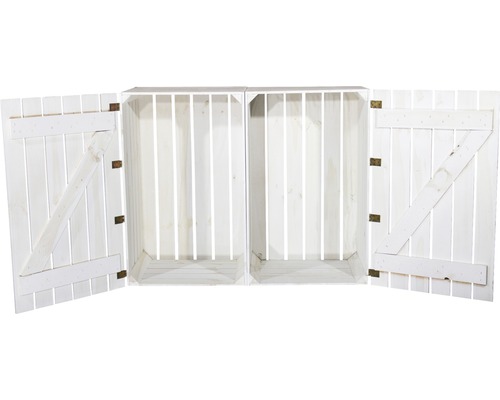 Opbergbox vintage meubel 24 800 x 500 x 400 mm wit