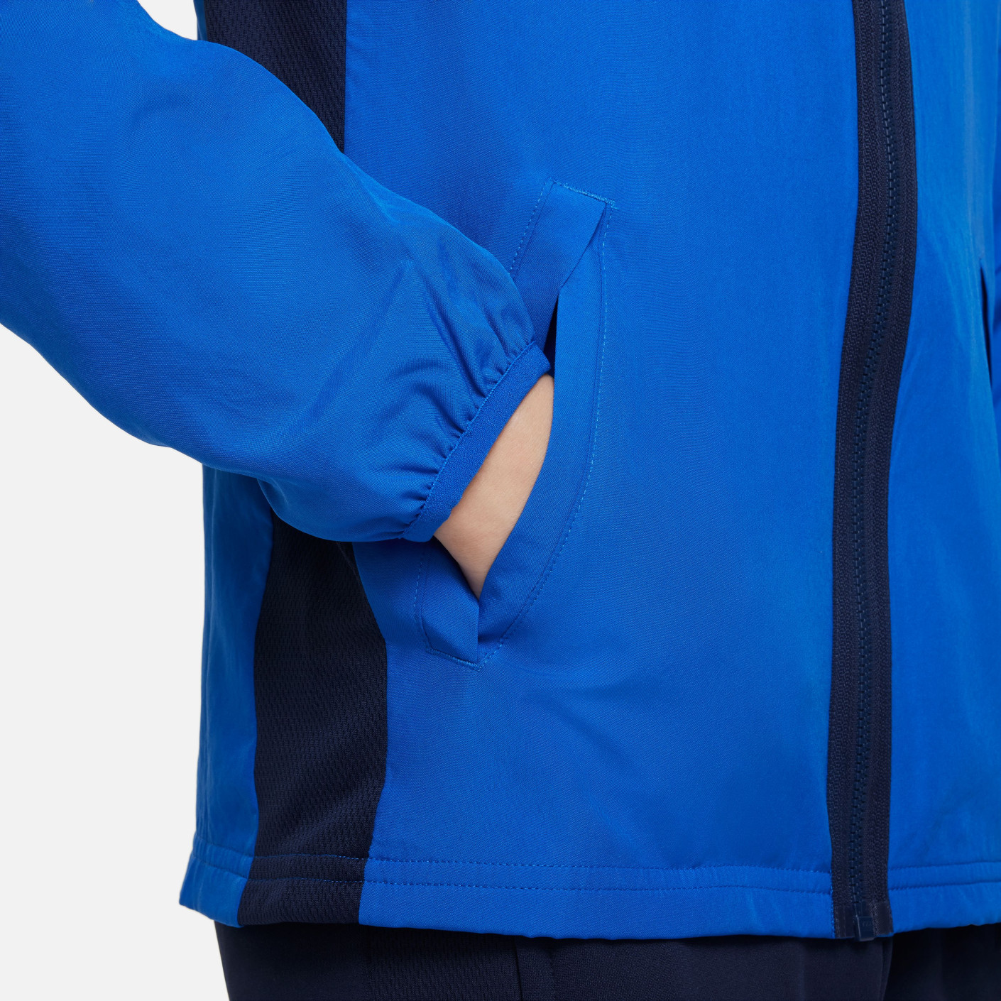 Nike Dri-FIT Academy 23 Trainingsjack Full-Zip Woven Kids Blauw Donkerblauw Wit