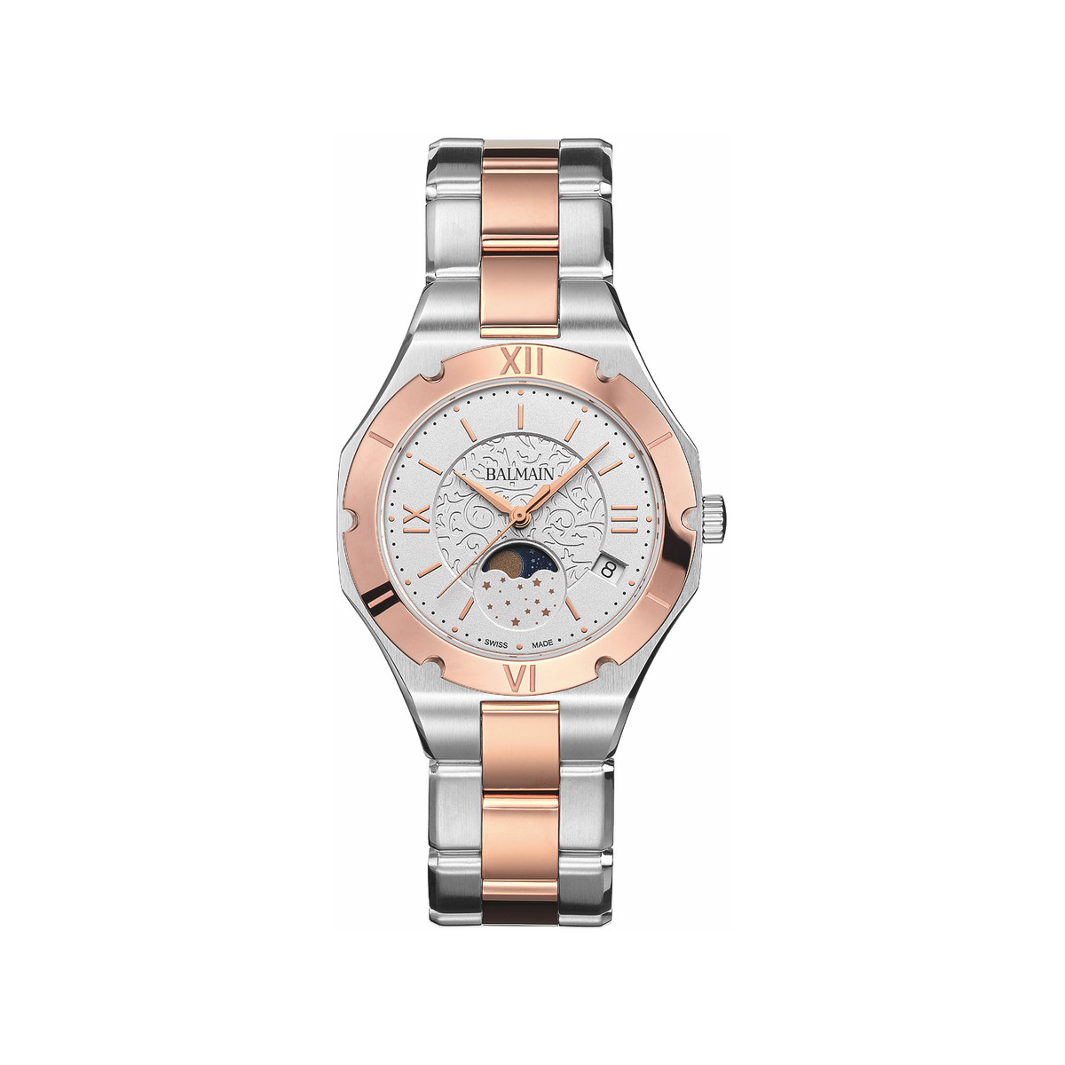 Montre BALMAIN Be Balmain femme bracelet acier bicolore rose