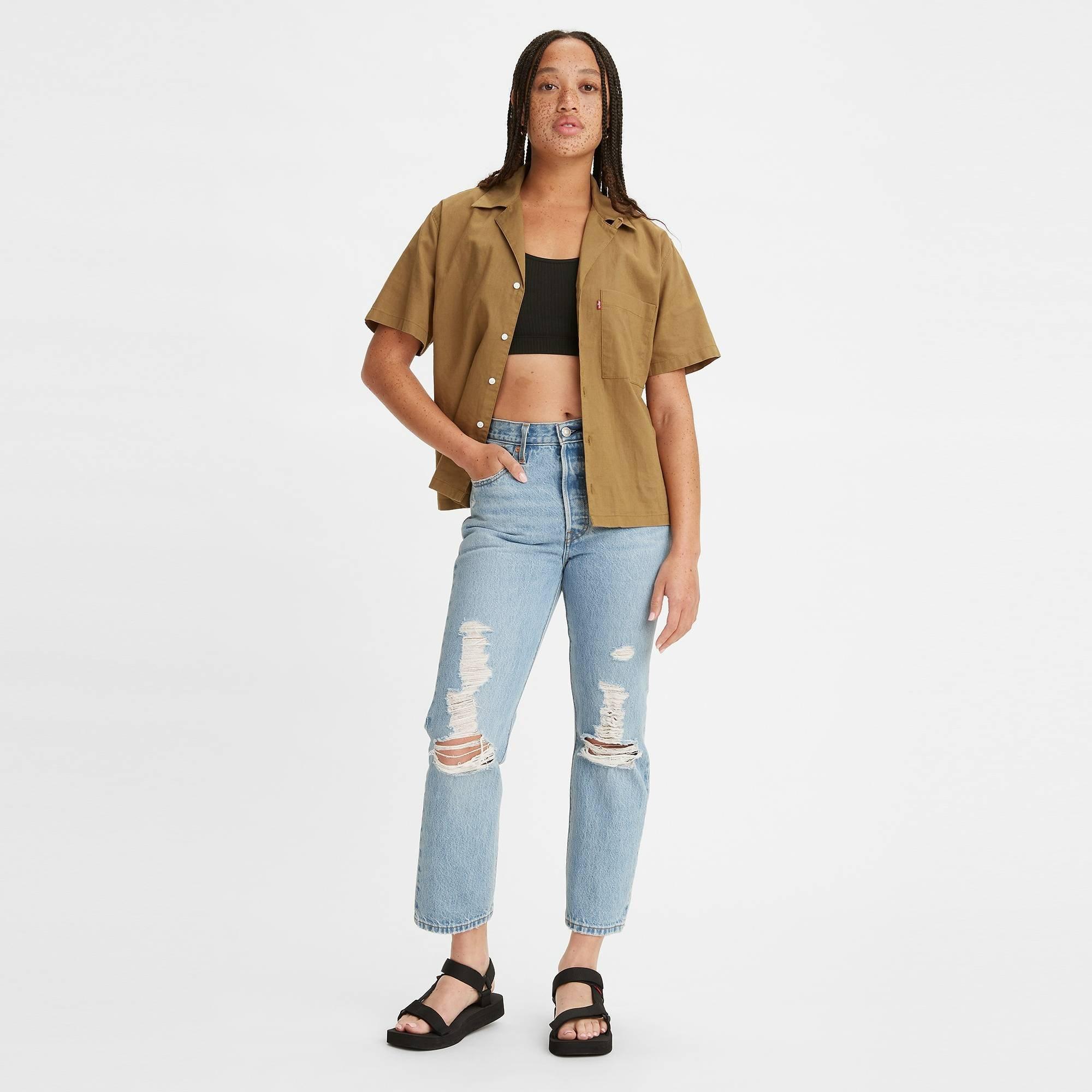 Levis 501 Cropped Jeans