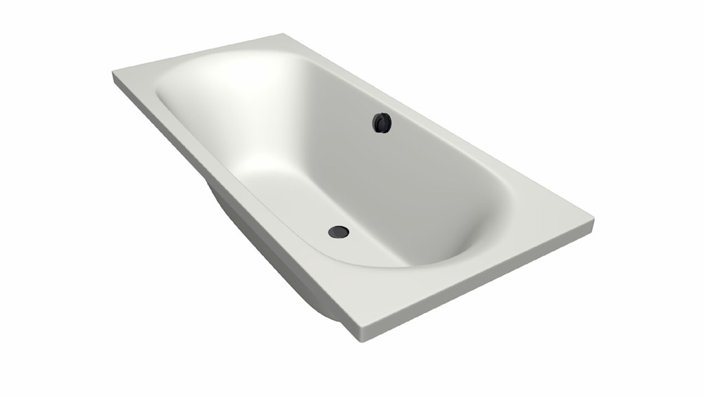 Xenz Cuba badkuip 180x80x48cm edelweis