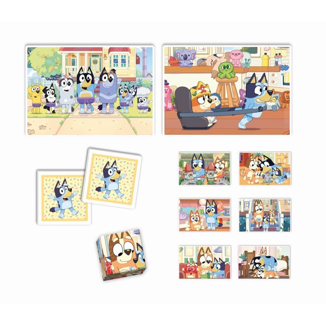 Bluey - Edukit - 4 in 1 Puzzles + Spiele