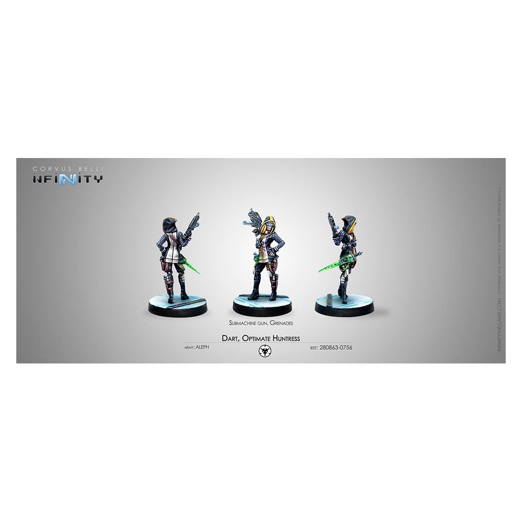 Infinity - Aleph - Dart, Optimate Huntress (Submachine gun, Grenades)