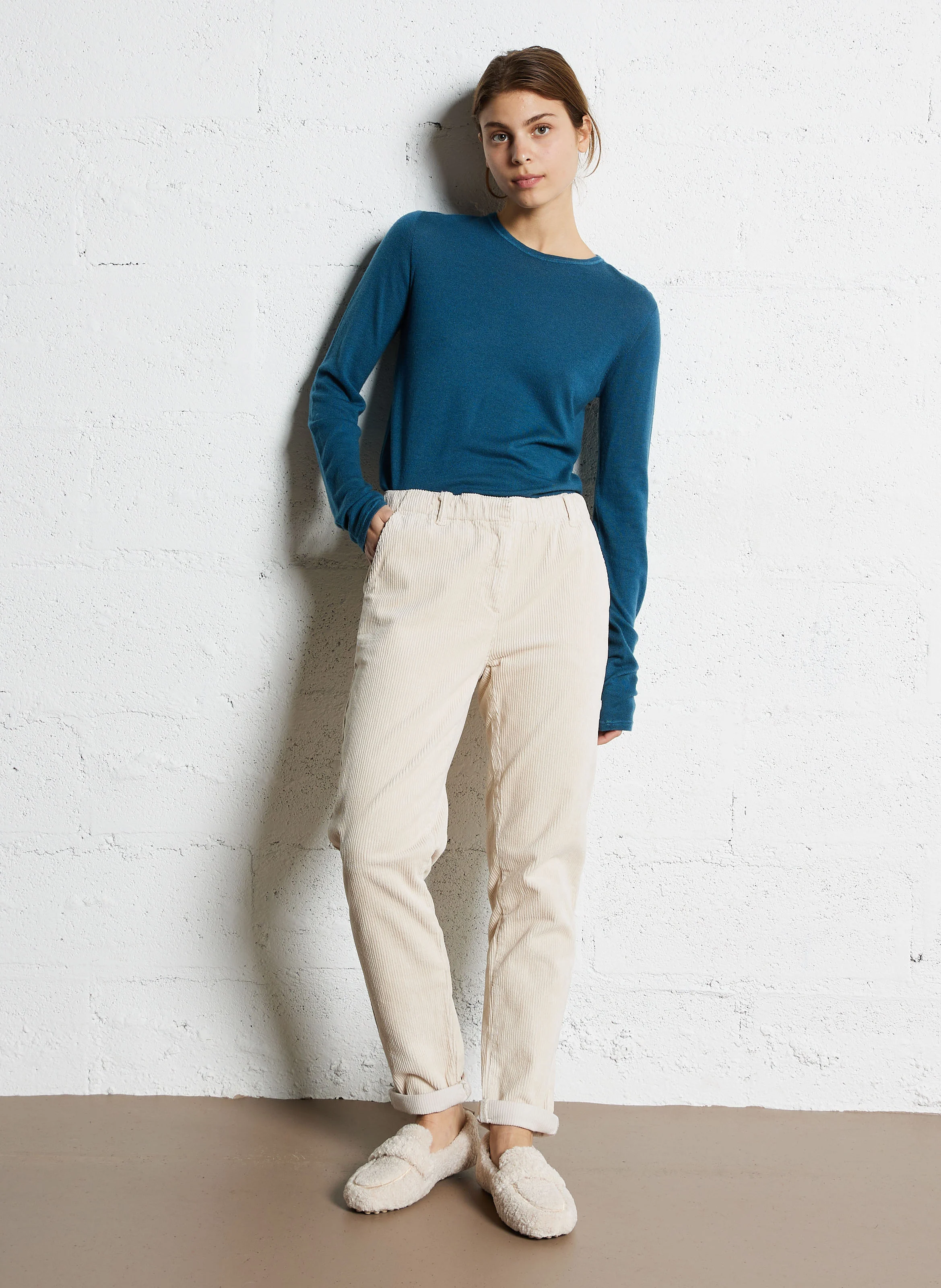 RALPH - Chaussons en sherpa| Blanc