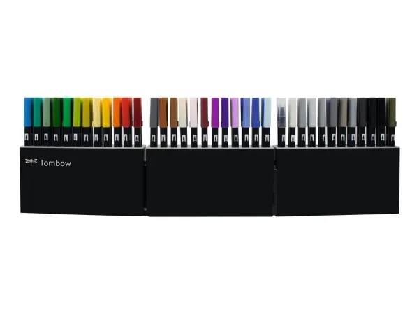 Marker Tombow ABT Dual Brush Pen - med 108 stk. ass. farver i displayboks