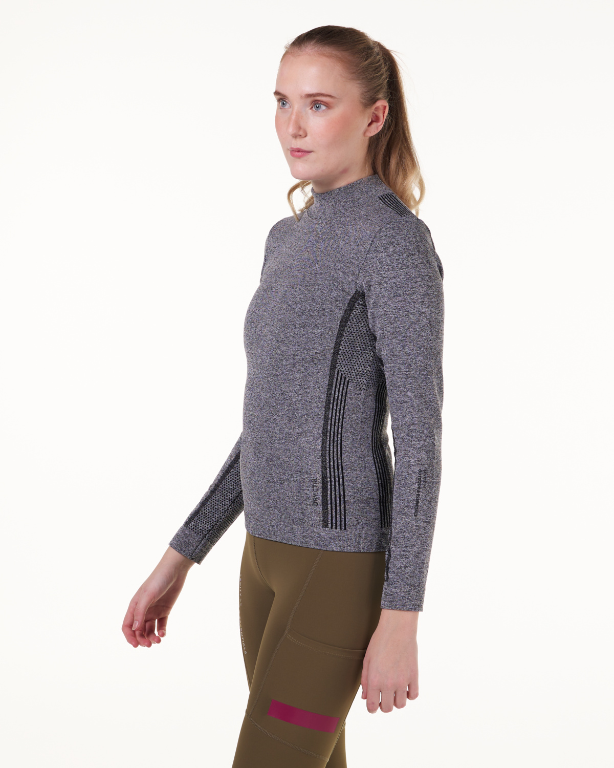 LEVITY Dry Ctrl Seamless LS Grey Melange