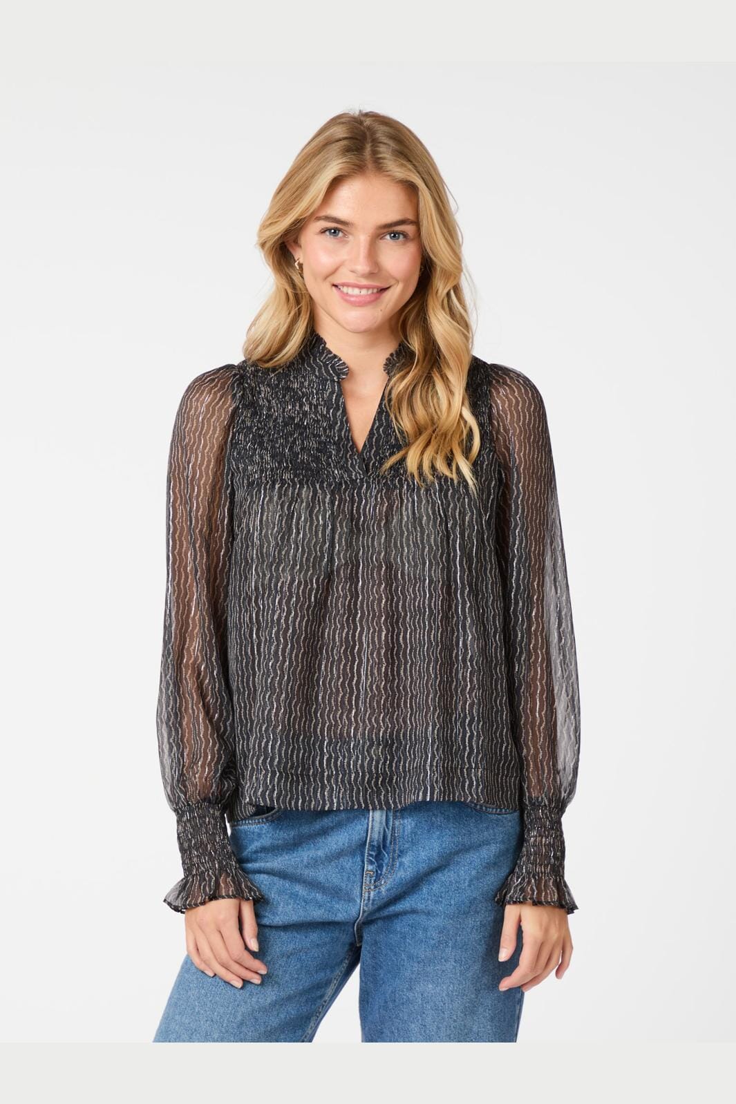 Neo Noir Jilliana Print Blouse 163869