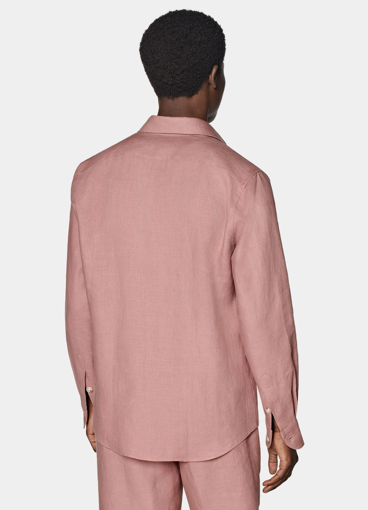 Chemise coupe ajustée rose