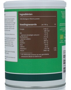 Mattisson HealthStyle BiologischeMatcha Poeder 125GR