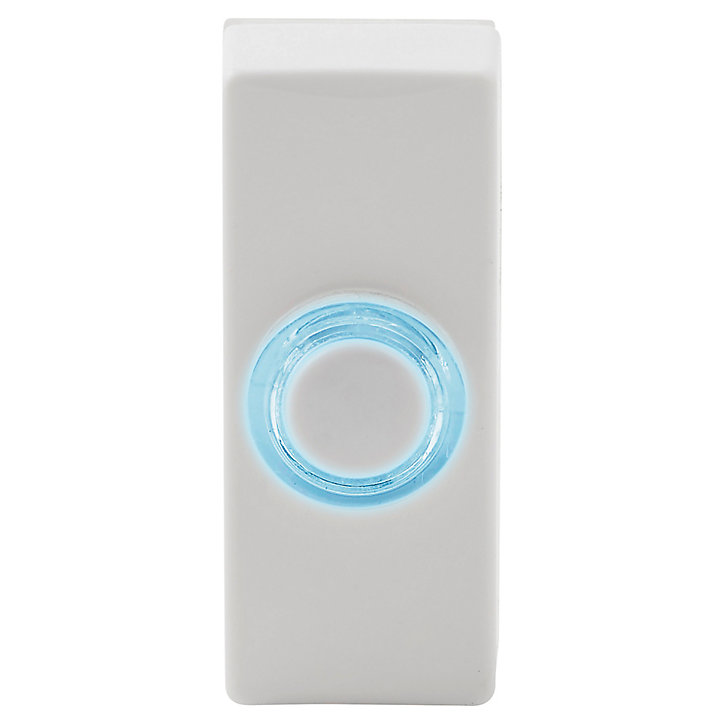 Bouton de sonnette filaire lumineux Blyss blanc