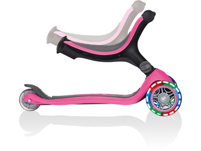 GLOBBER Kinder-Laufrad GO UP Pink Laufrad und Einstiegs Scooter für Kinder von 1 bis 4 Jahre