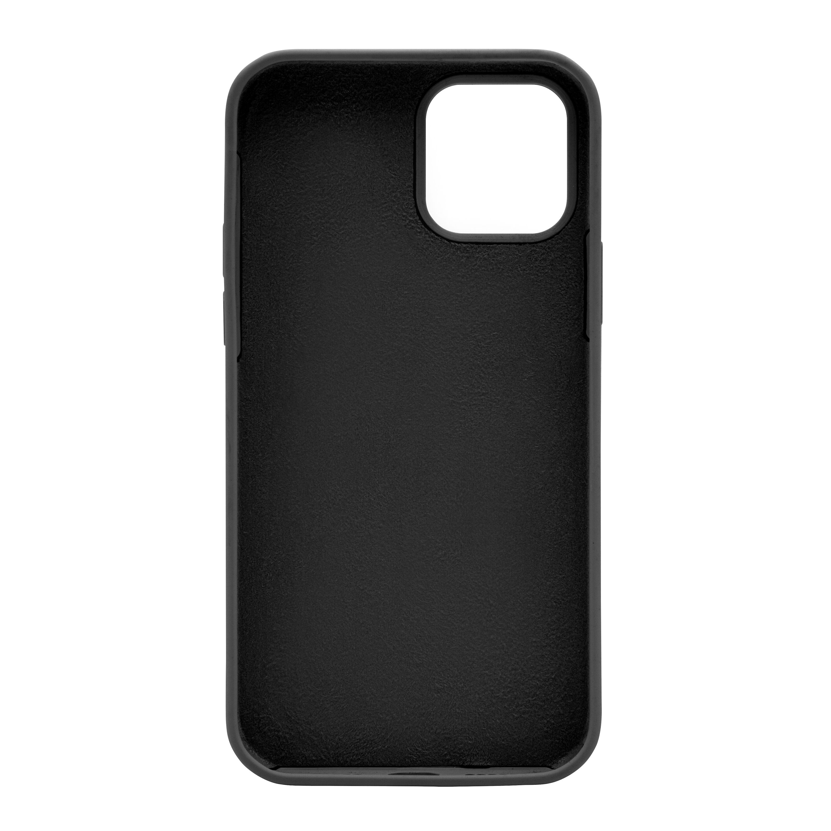 Linocell Rubber Case iPhone 12 og 12 Pro Svart