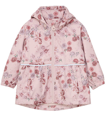 Minymo Softshelljacke - Peach Peitsche m. Blumen