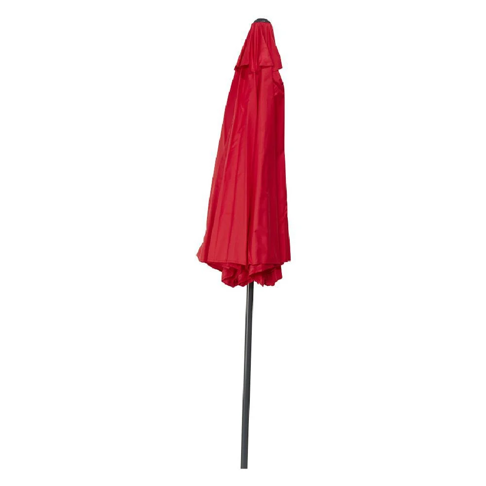 Parasol de jardin centré Java rond inclinable rouge Ø250xH245 cm
