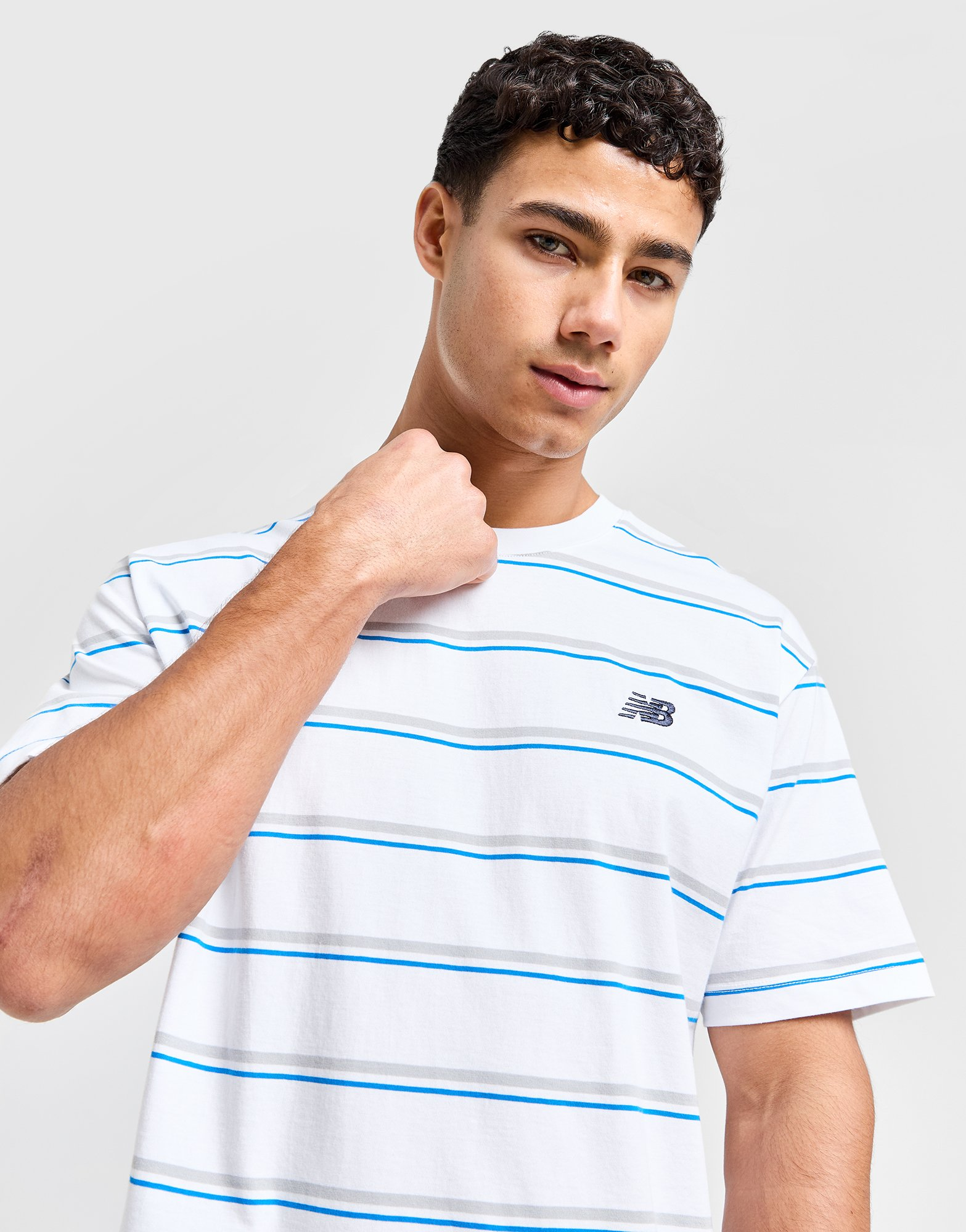New Balance T-shirt Striped Homme