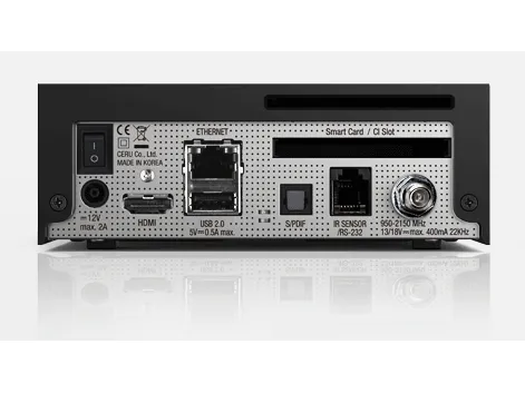 Vu  Zero 4K, Satellit, Fuld HD, DVB-S2, 2048 MB, 4000 MB, DDR4