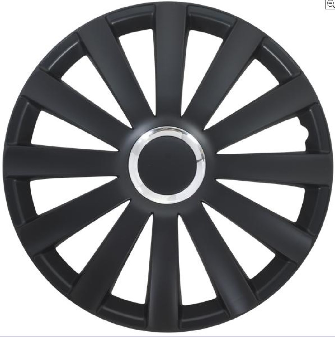 Autostyle Spyder 17 inch set van 4 wieldoppen - Black