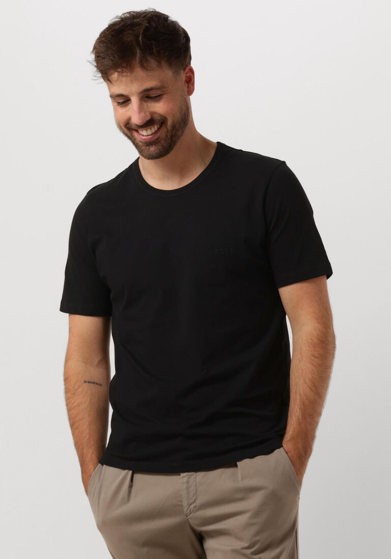 BOSS zwarte boss t-shirt tshirt rn 3p classic