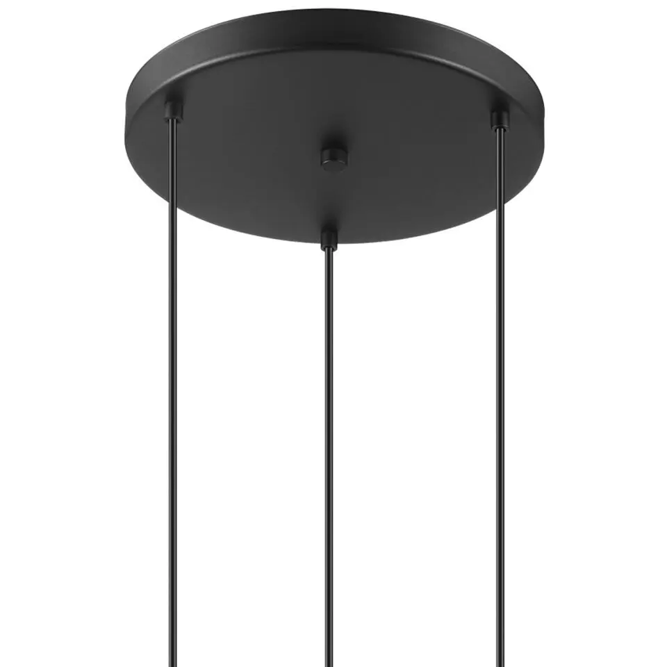 EGLO Ariscani 1 Hanglamp - E27 - Ø 42,5cm-Koperglas - Zwart
