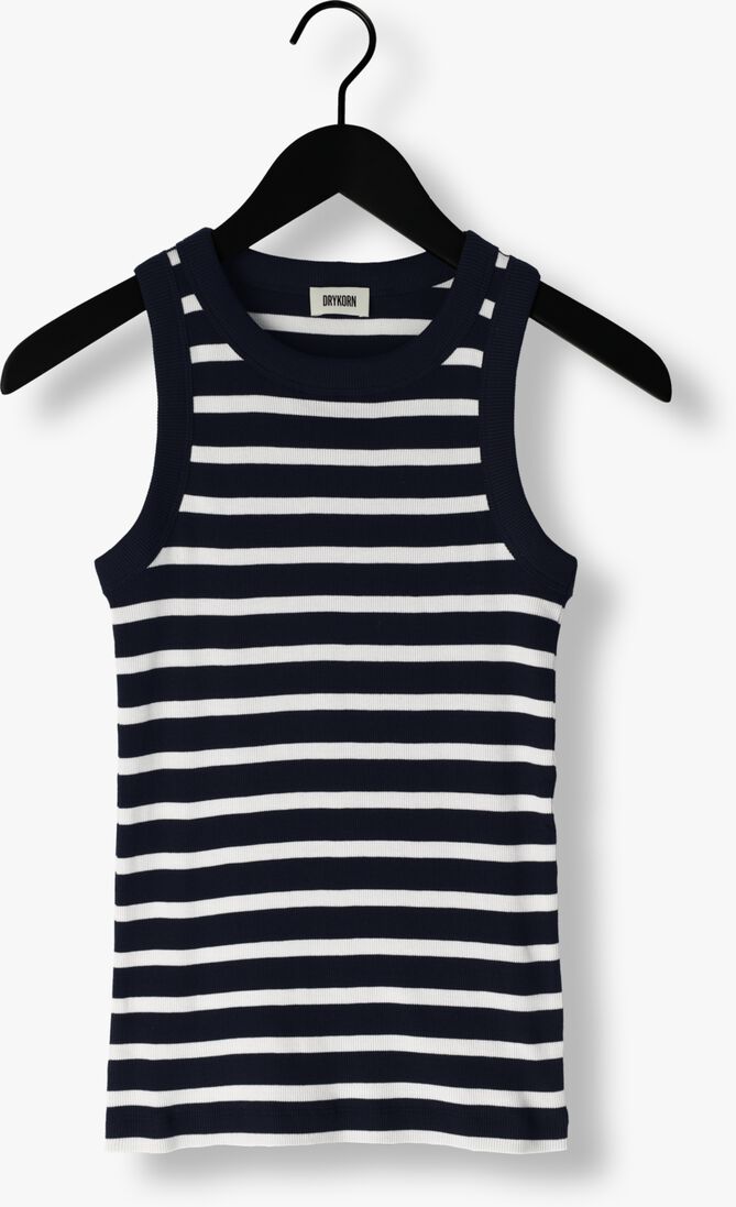 donkerblauwe drykorn top olina