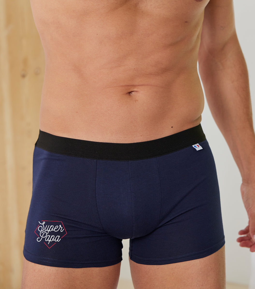 Boxer Homme Marine - Super Papa