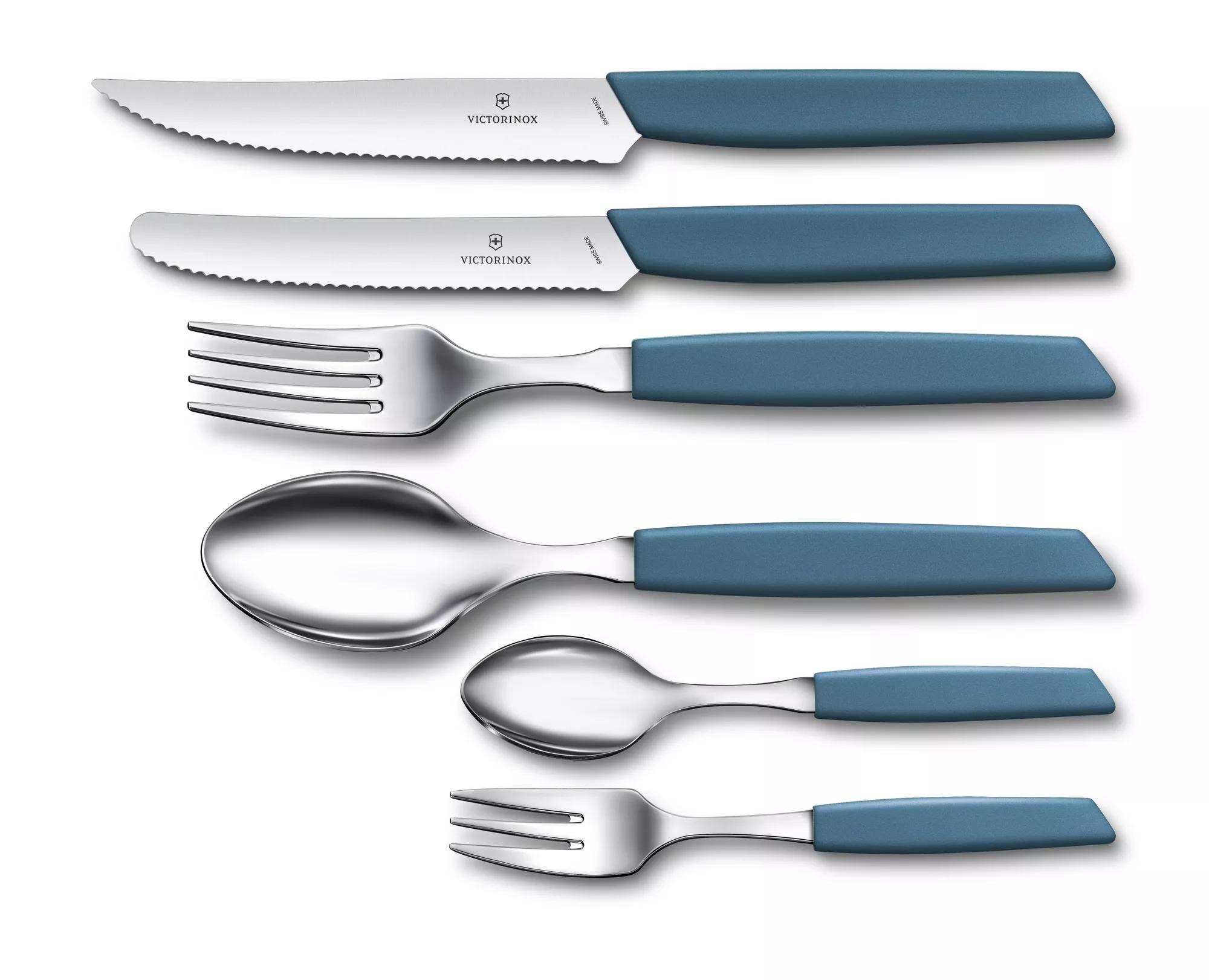 Swiss Modern Kuchengabel-cornflower-blue
