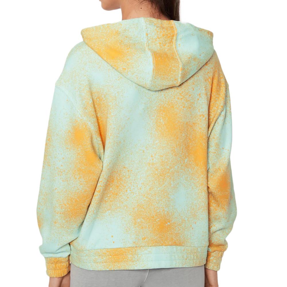 Adidas Sweat Zippé Bleu/Orange Femme Adidas Relaxed