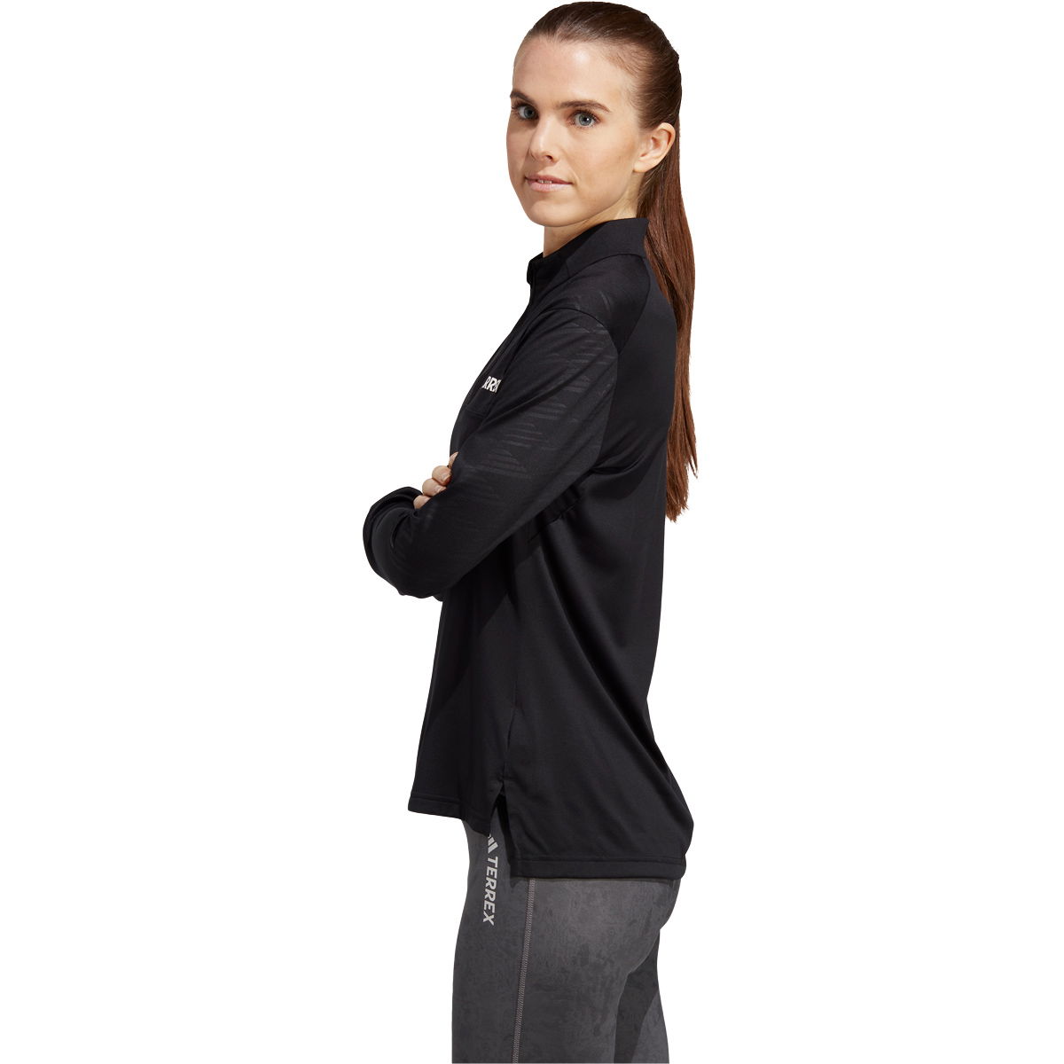 adidas Terrex Multi 1/2 Zip Langærmet T-shirt Dame
