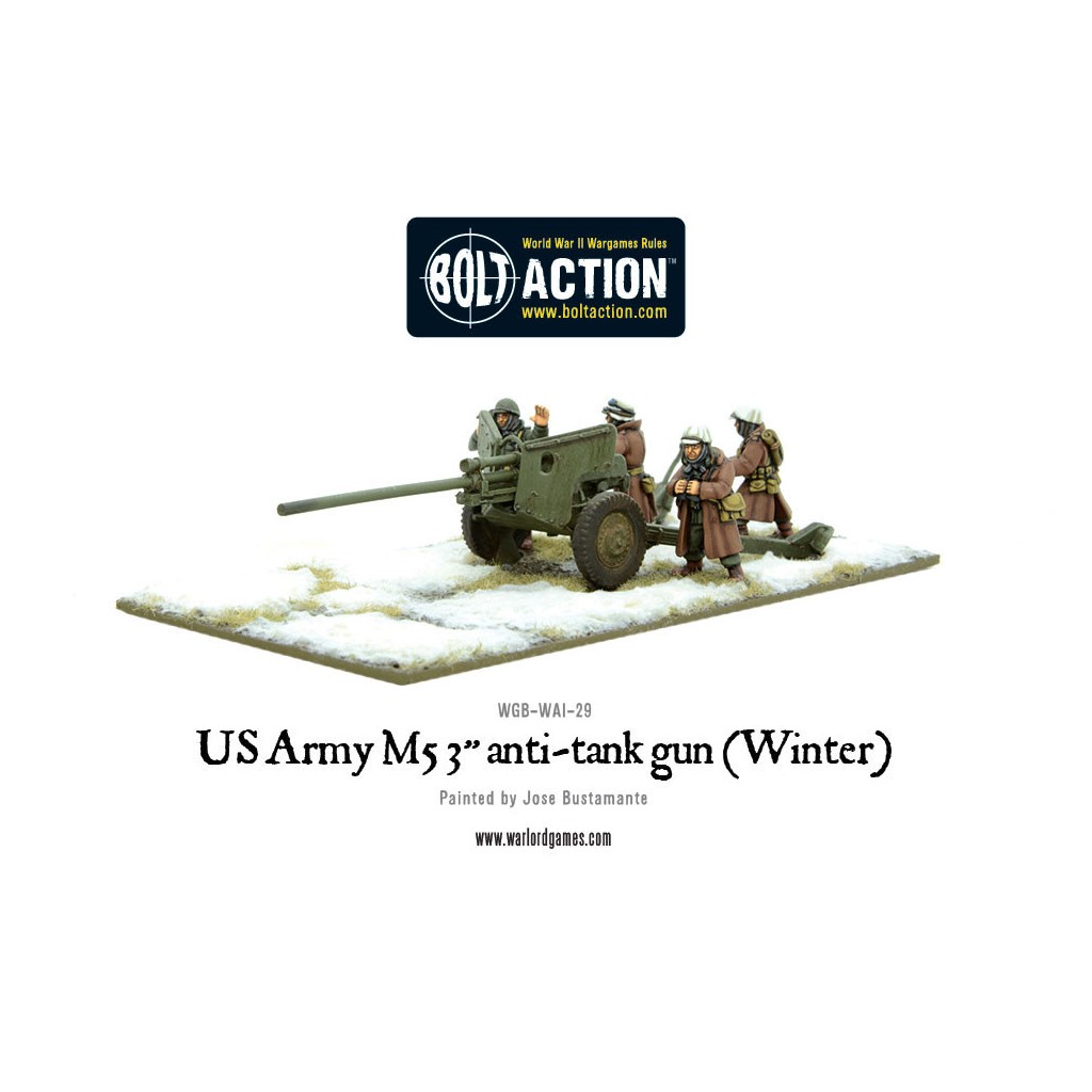 Bolt Action - US Army 57mm anti-tank gun M1 (Winter)