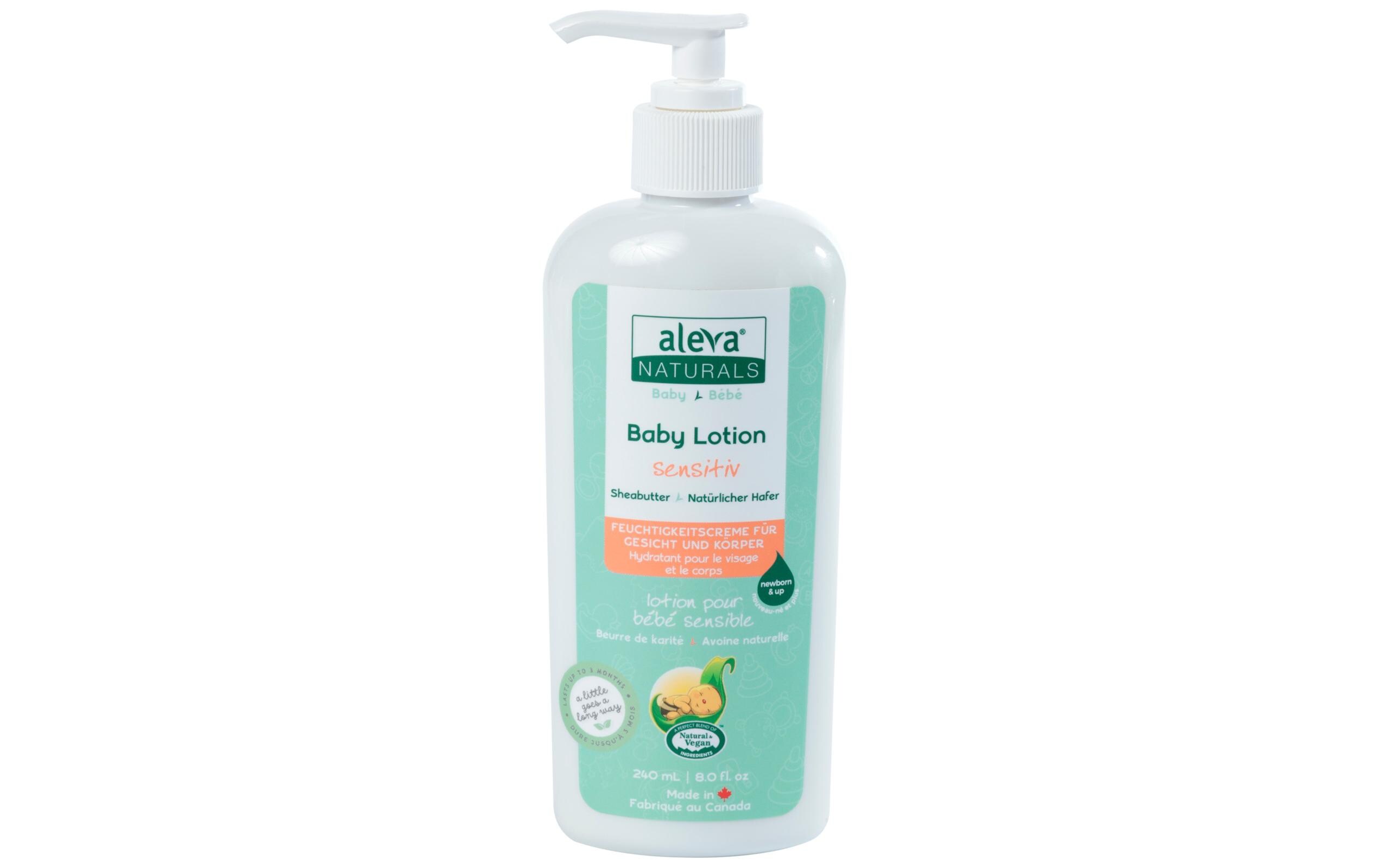 Baby-Pflegelotion Sensitiv 240 mlFeuchtigkeitsspendende und nährende Baby-Lotion für Gesicht und Körper