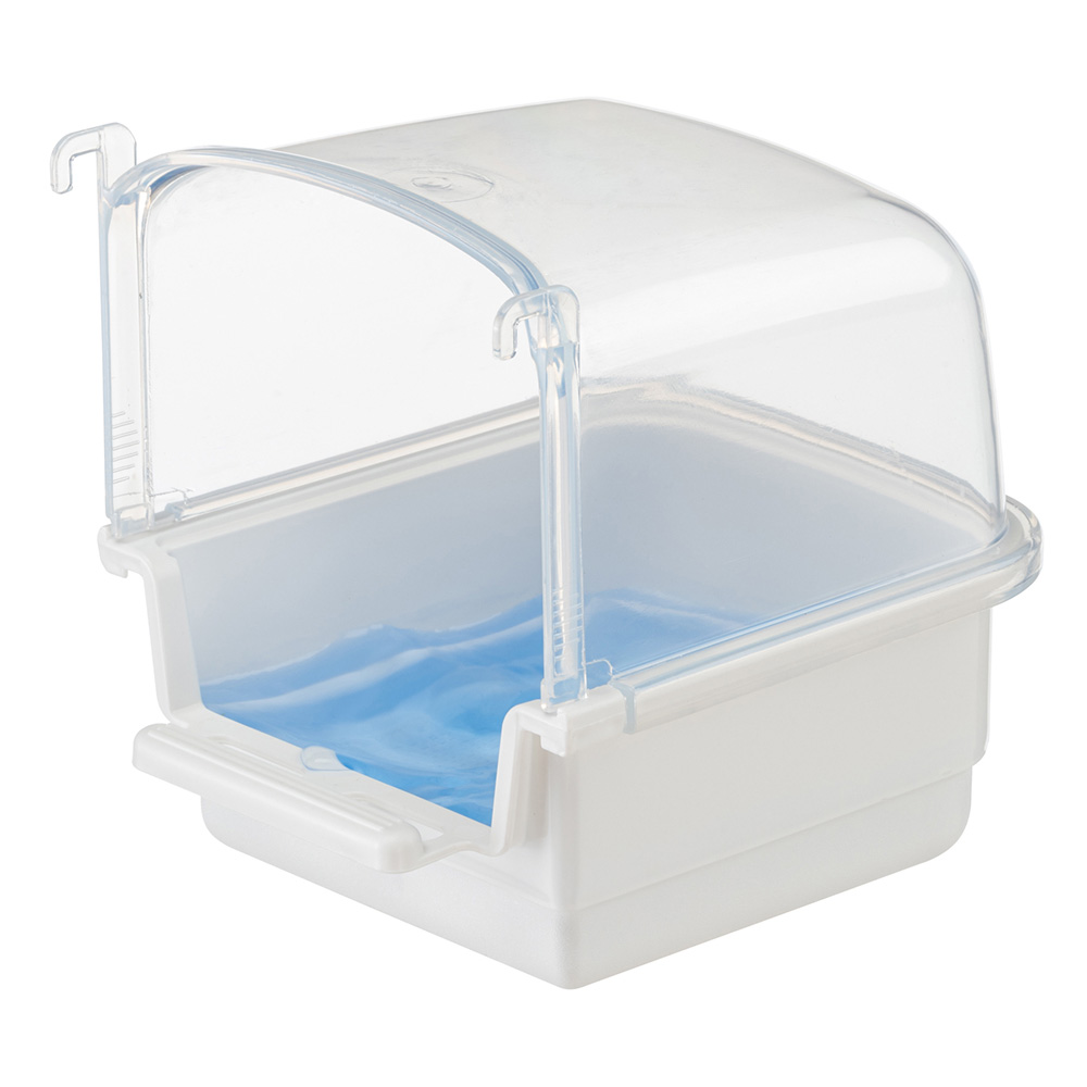 Bain oiseaux rio 1, oiseaux exotiques canaris, plastique recyclé non toxique, couleurs mixtes