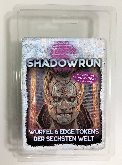 Shadowrun, Spielhilfe - Shadowrun, Würfel & Edge Tokens der Sechsten Welt (Spiel-Zubehör)