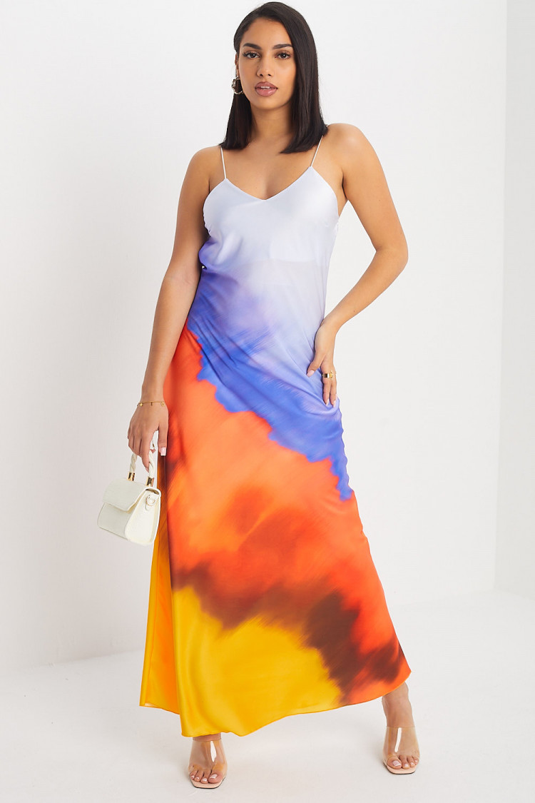 Robe violette tie and dye