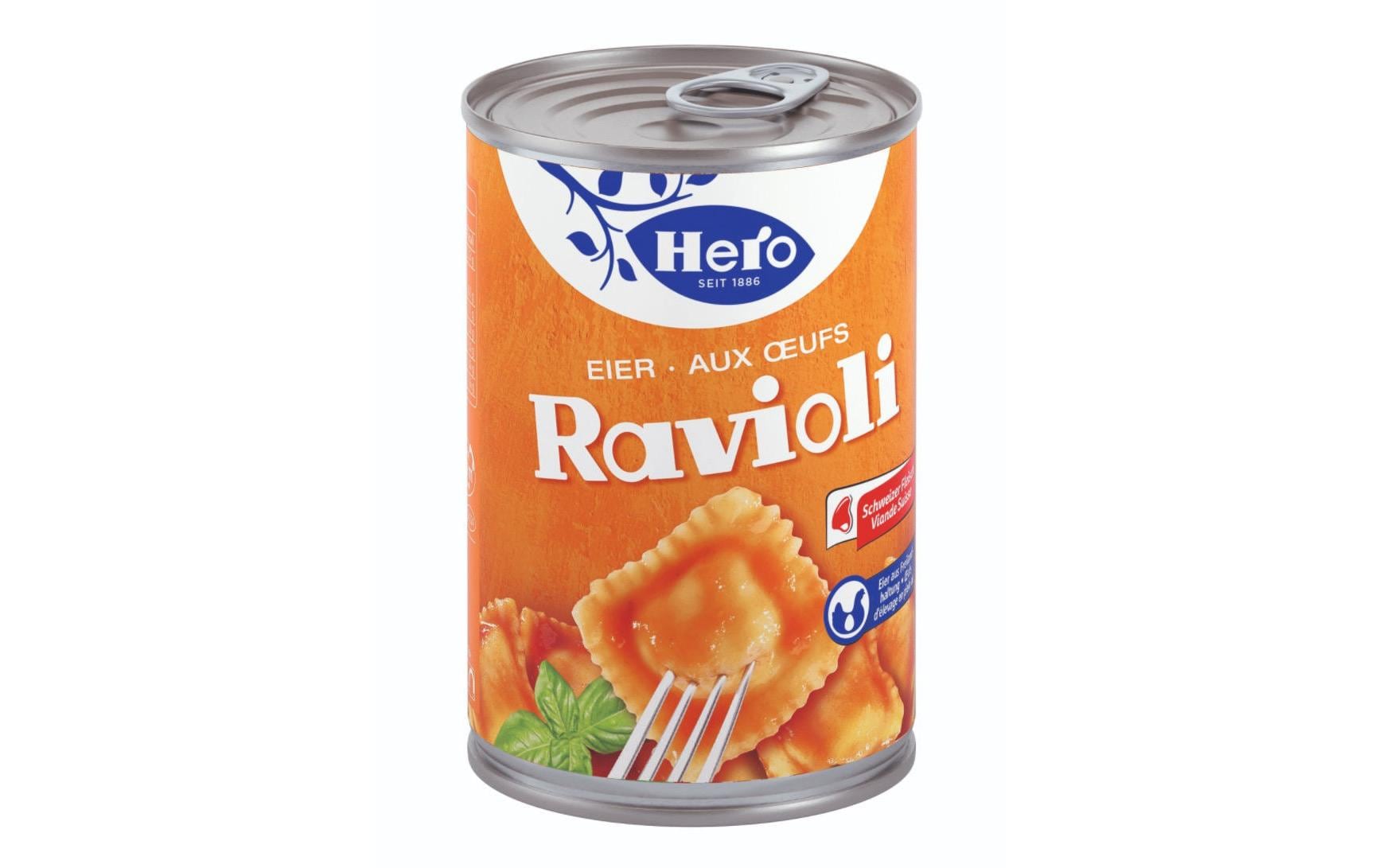 Dose Ravioli Hit-Set 6 x 430 gWeiche Teigtaschen mit Fleischfüllung und würziger Tomatensauce