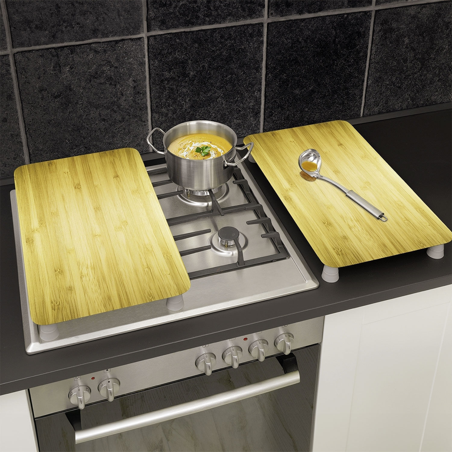 Glas-Abdeckplatten Holzoptik