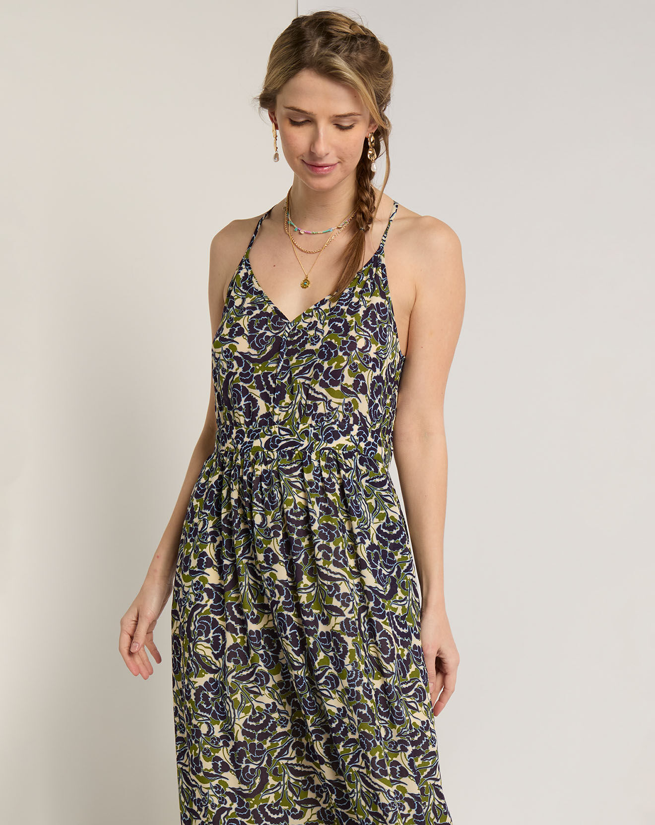 See u Soon Robe Alma vert/bleu