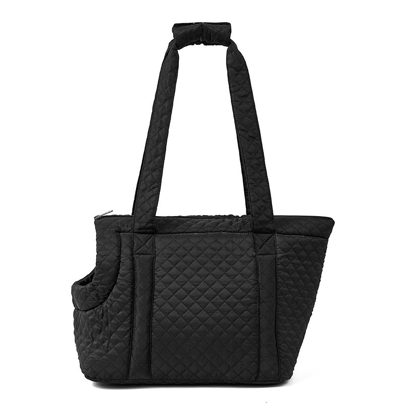 (36x30cm) Faltbare Haustier Transporttasche Reise Tragetasche für Hunde / Katzen - Schwarz